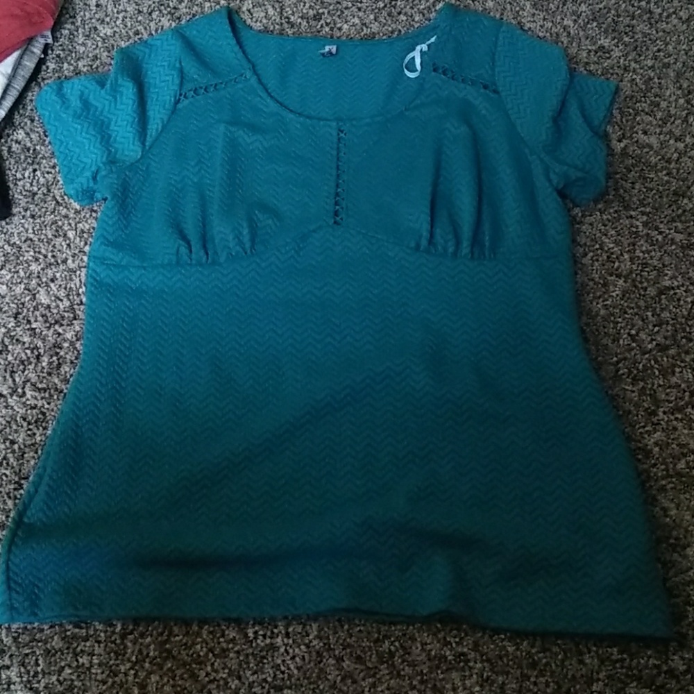Women's teal blouse